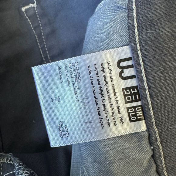 AMBER IBARRECHE x UNIQLO Printed Low-Rise Skinny Jeans in Grey - Picture 9 of 12